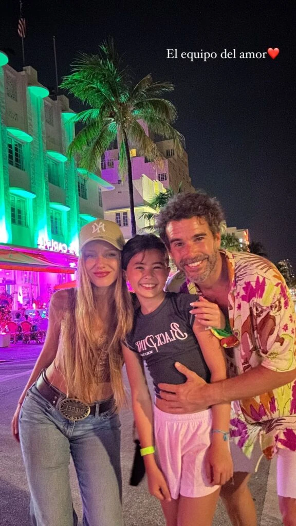 El divertido reencuentro entre Nicolás Cabré y su hija, Rufina, en Miami