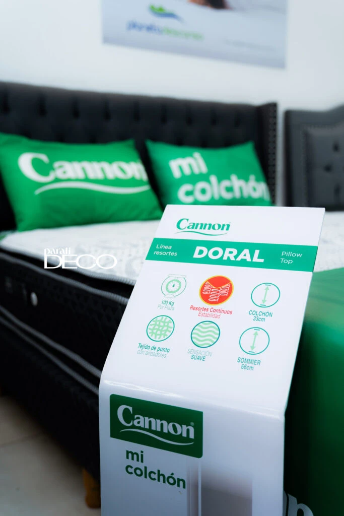 El colchón Doral se caracteriza por su sistema de resortes continuos.