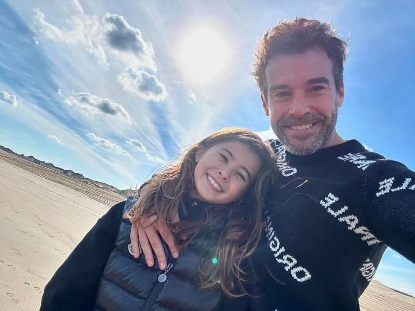 El divertido reencuentro entre Nicolás Cabré y su hija, Rufina, en Miami