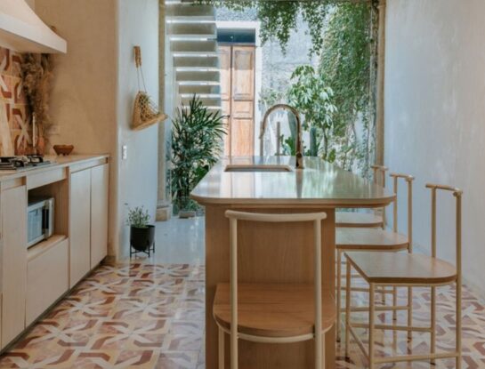 La remodelación artesanal de una casa angosta repleta de historia