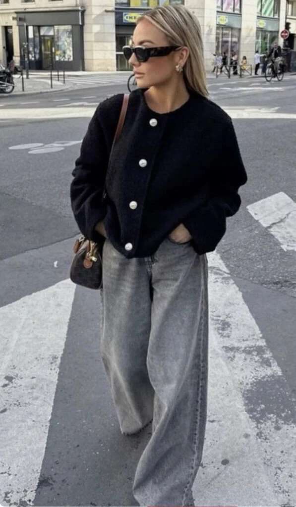 Estos son los mejores looks con jeans negros. Foto: Pinterest. 