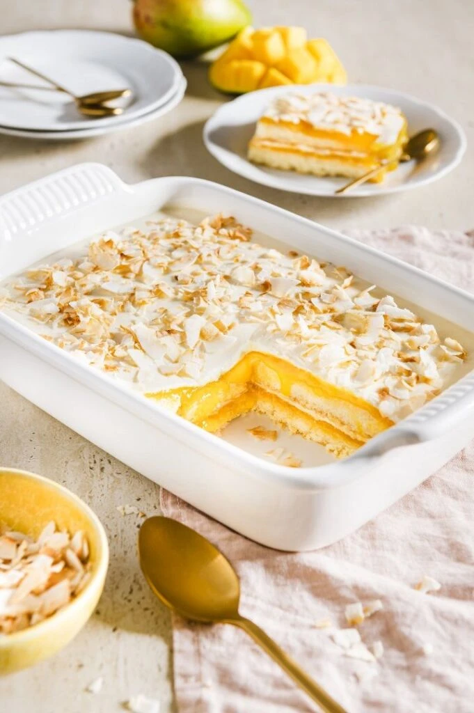 La receta del tiramisú de mango