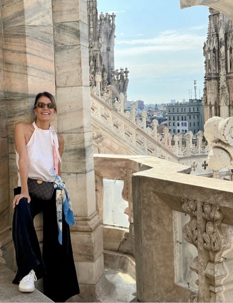 Nequi Galotti apostó por un look black & white y acertó. Foto: Instagram.