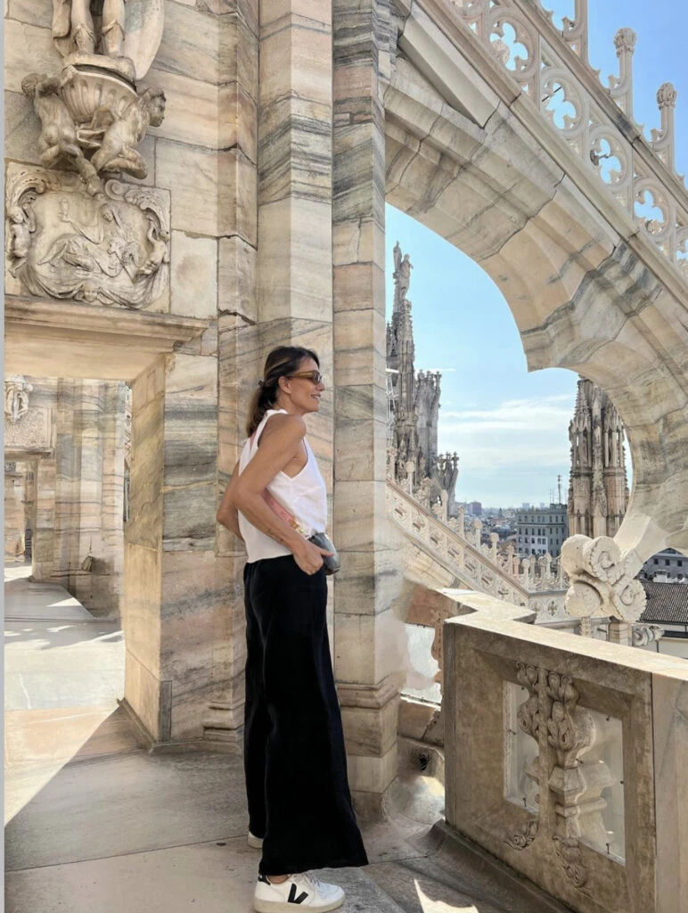 Nequi Galotti apostó por un look black & white y acertó. Foto: Instagram.