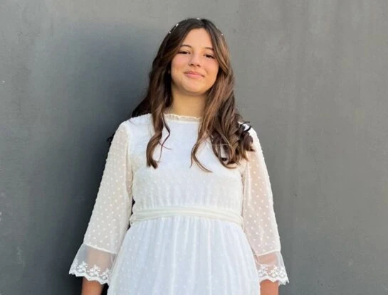 El look de Sienna Cubero para su Primera Comunión