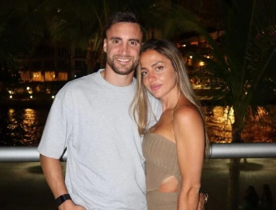 Así Caro Calvagni sorprendió a Nicolás Tagliafico por su cumpleaños