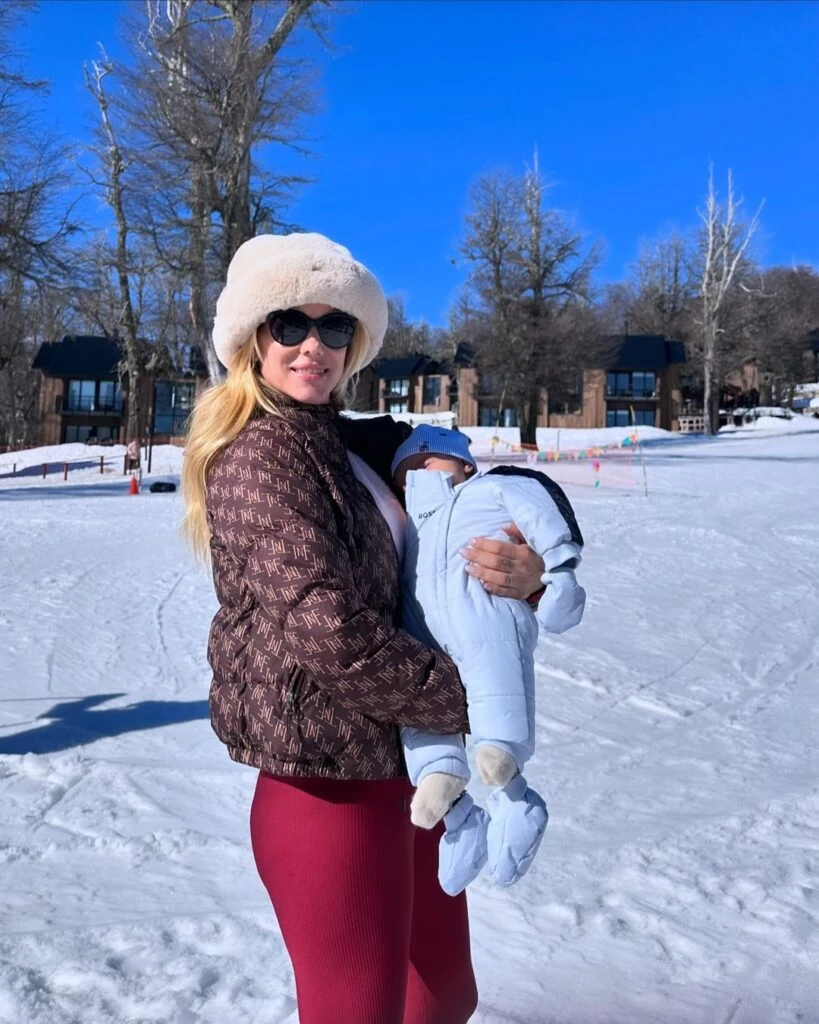 El look de Nicole Neumann en la nieve