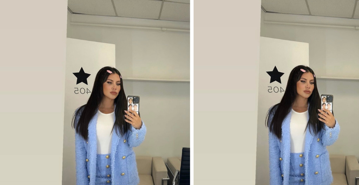 Wanda Nara marcó tendencia con un look preppy