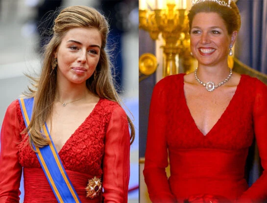 Alexia apostó a la moda circular y llevó un look que Máxima usó hace 20 años atrás