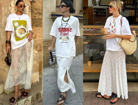 Guía de estilo: cómo llevar tu falda de encaje al estilo blokette, la tendencia que arrasa esta primavera
