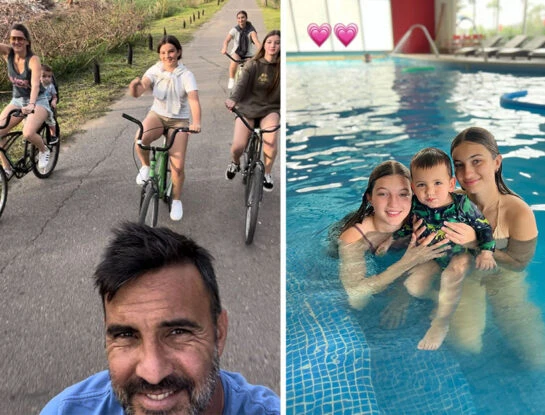 Las fotos de la escapada de Indiana, Allegra y Sienna Cubero: fueron a San Pedro con su papá y Mica Viciconte