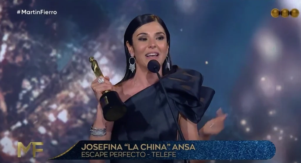 Martín Fierro 2024: El emotivo discurso de la China Ansa, que hizo quebrar a su pareja, Diego Mendoza