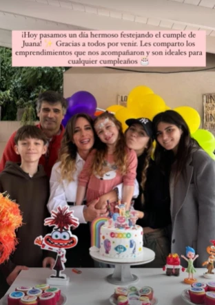 Las fotos del cumpleaños de Juana, la hija de Sandra Borghi