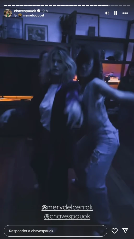 Paula Chaves baila con Mery del Cerro en su cumpleaños