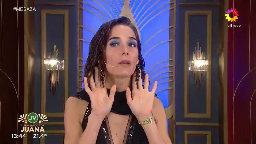 Juana Viale y su look reciclado