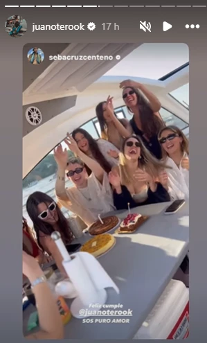 Las fotos del espectacular cumpleaños de Juan Otero en un yate