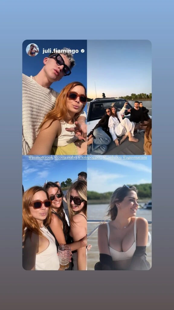 Las fotos del espectacular cumpleaños de Juan Otero en un yate