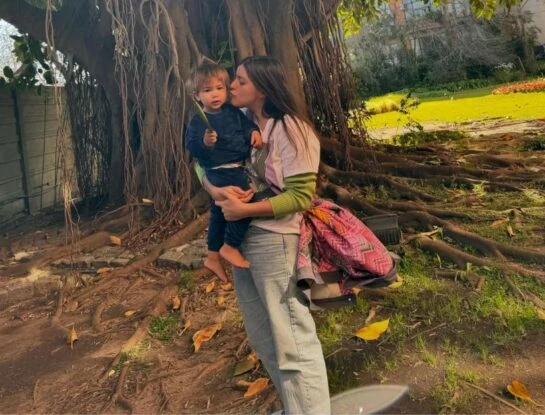 Calu Rivero mostró los últimos momentos con su pancita junto a su hijo, Tao