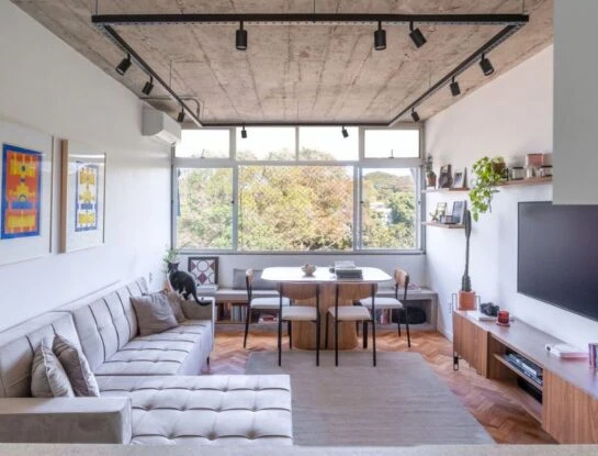 Un departamento renovado a todo color y estilo