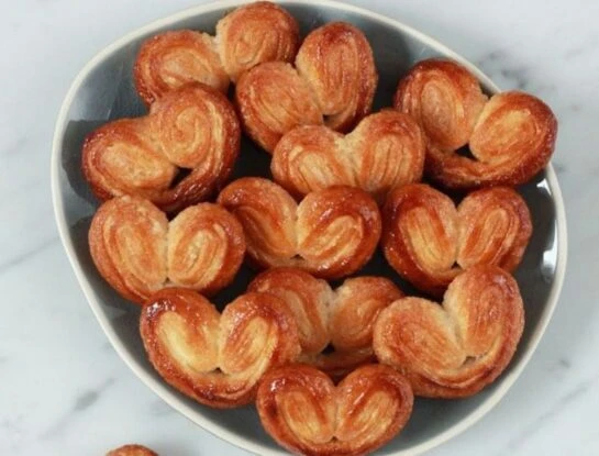 Cómo hacer palmiers, la receta de las palmeritas francesas