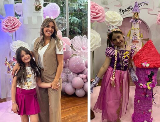 Las fotos del cumpleaños temático de Moorea, la hija de Floppy Tesouro y de Rodrigo Fernández Prieto