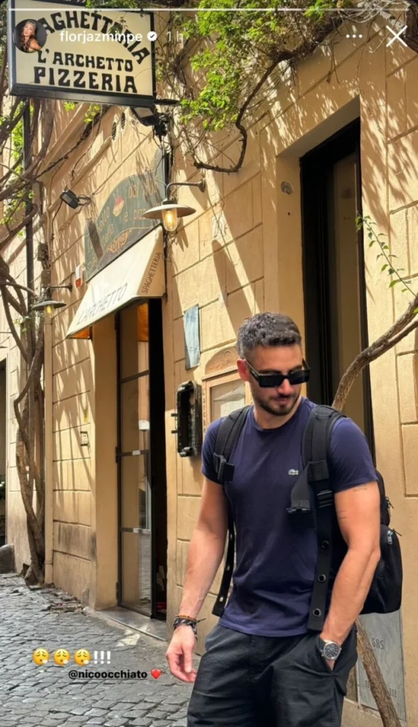 Las fotos de las vacaciones de Flor Jazmín y Nico Occhiato en Roma