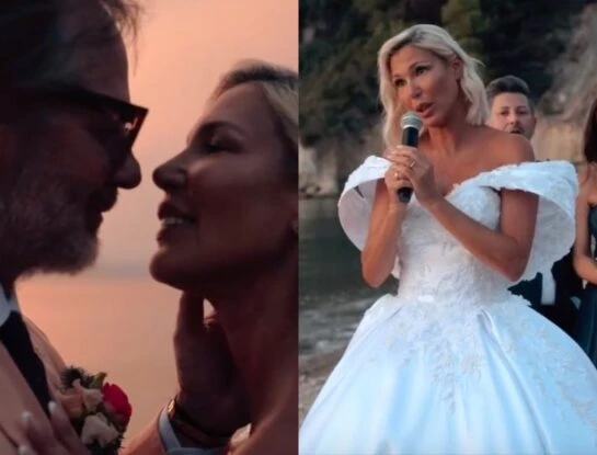 Las fotos del casamiento de Celina Rucci y Federico Girardi en Grecia