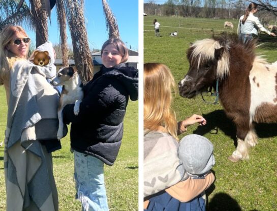 Las fotos de Nicole Neumann y sus hijos disfrutando en su casa de campo