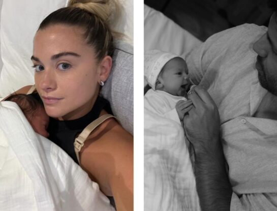 Las fotos de la presentación oficial de Olivia, la hija de Sofía Calzetti y El Kun Agüero