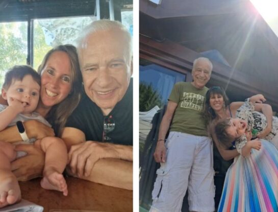 Alberto Cormillot y Estefanía Pasquini celebraron los tres años de Emilio