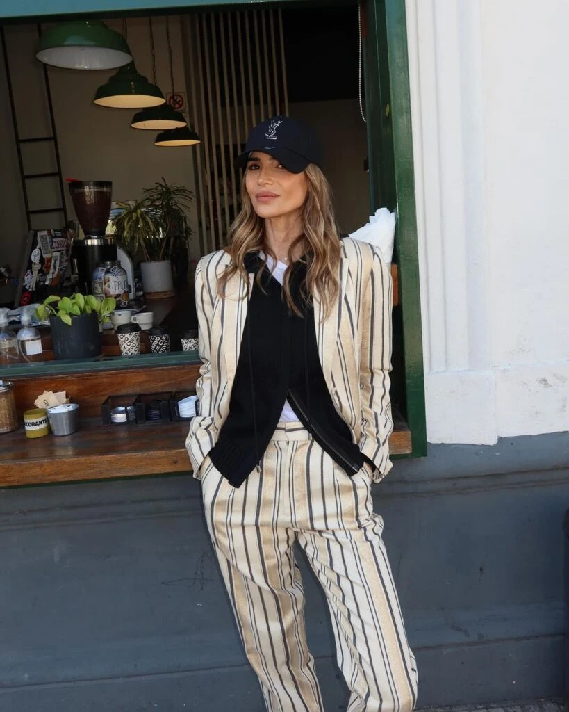 Pampita, Andrea Frigerio y María Vázquez: los looks sastreros se imponen esta temporada