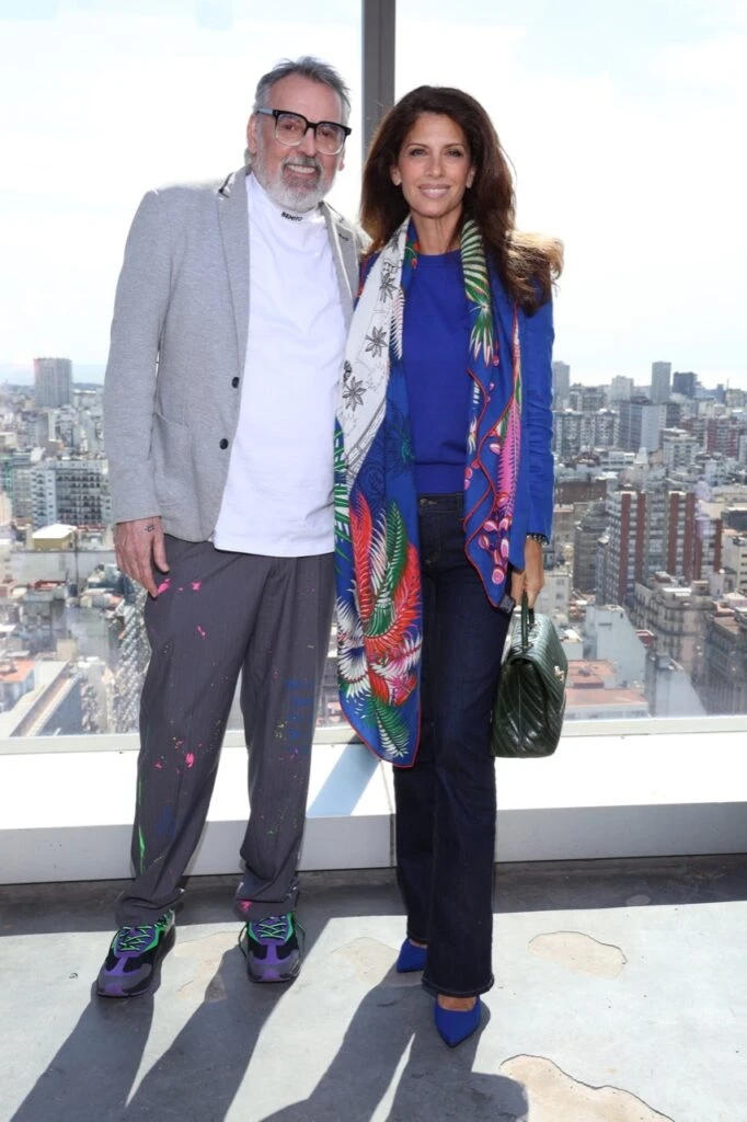 Benito junto a Analía Maiorana.