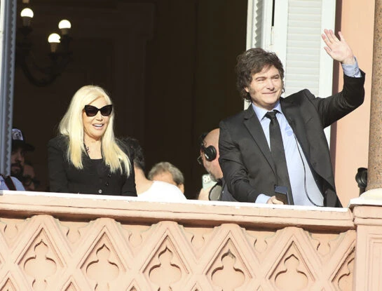 Las fotos de Susana Giménez en la Casa Rosada, donde entrevistó a Javier Milei