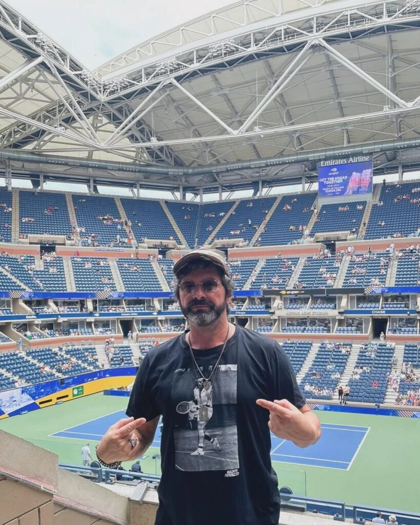 Iván Noble viajó a Nueva York con su hijo Benito