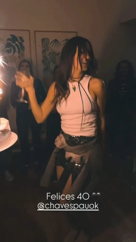Paula Chaves celebró sus 40 a puro baile