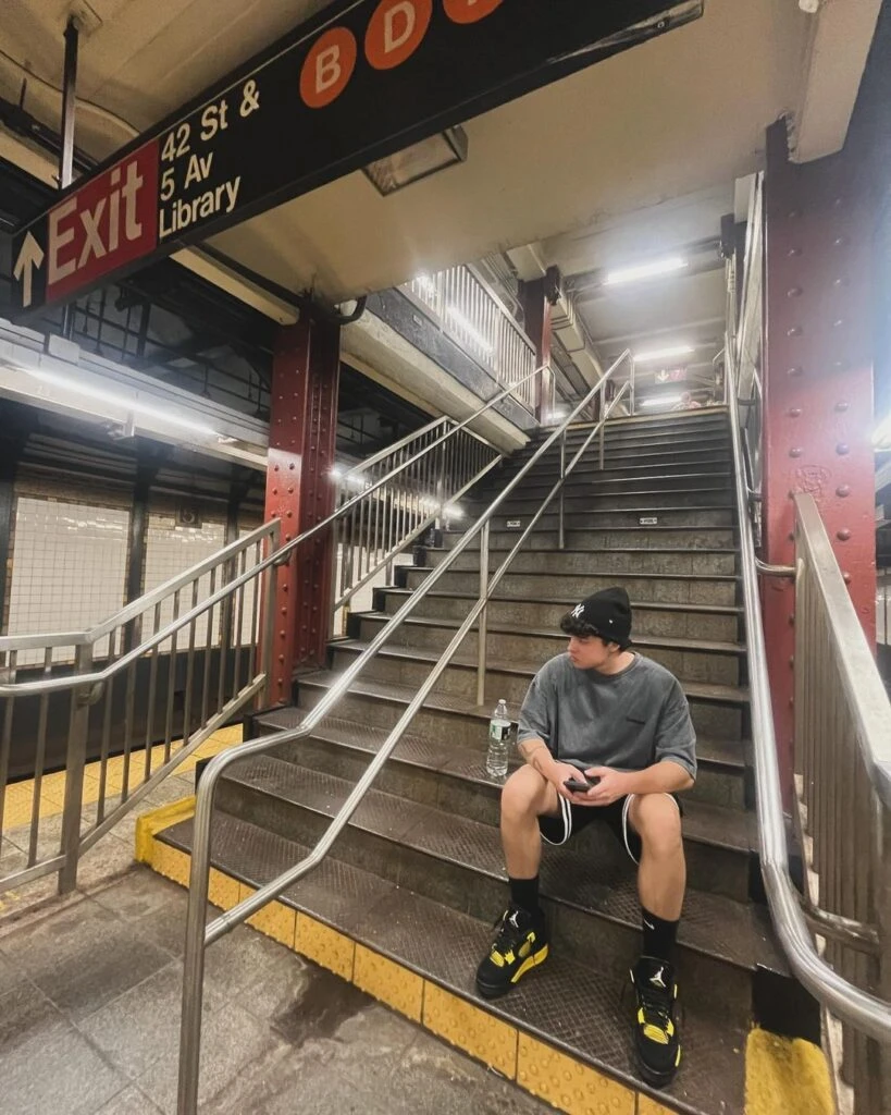 Benito Noble viajó con su papá, Iván Noble, a Nueva York