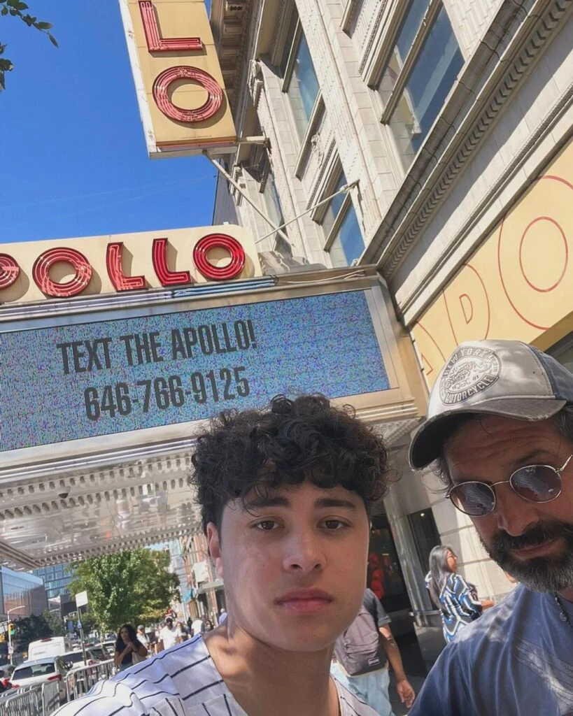 Iván Noble y su hijo Benito, que ya tiene 18 años