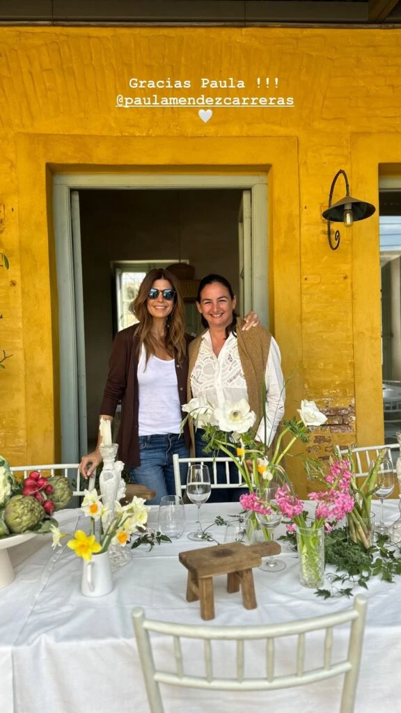 Juliana Awada en Corazonada de Areco, el restó de Christian Petersen en Areco