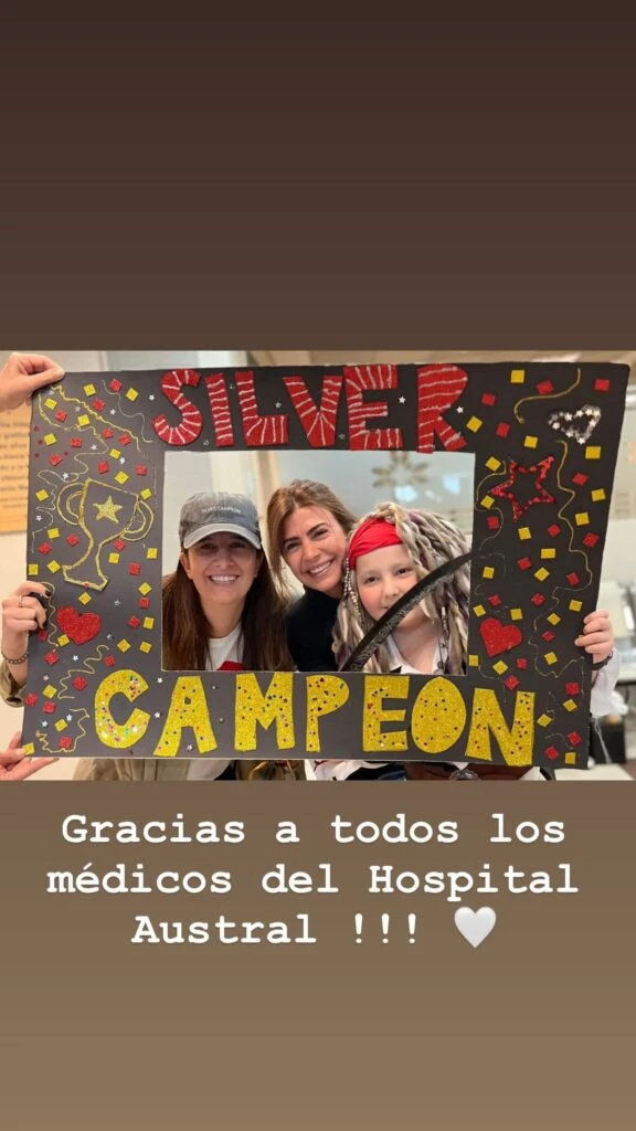 Juliana Awada compartió fotos del festejo de su ahijado Silver Catena.