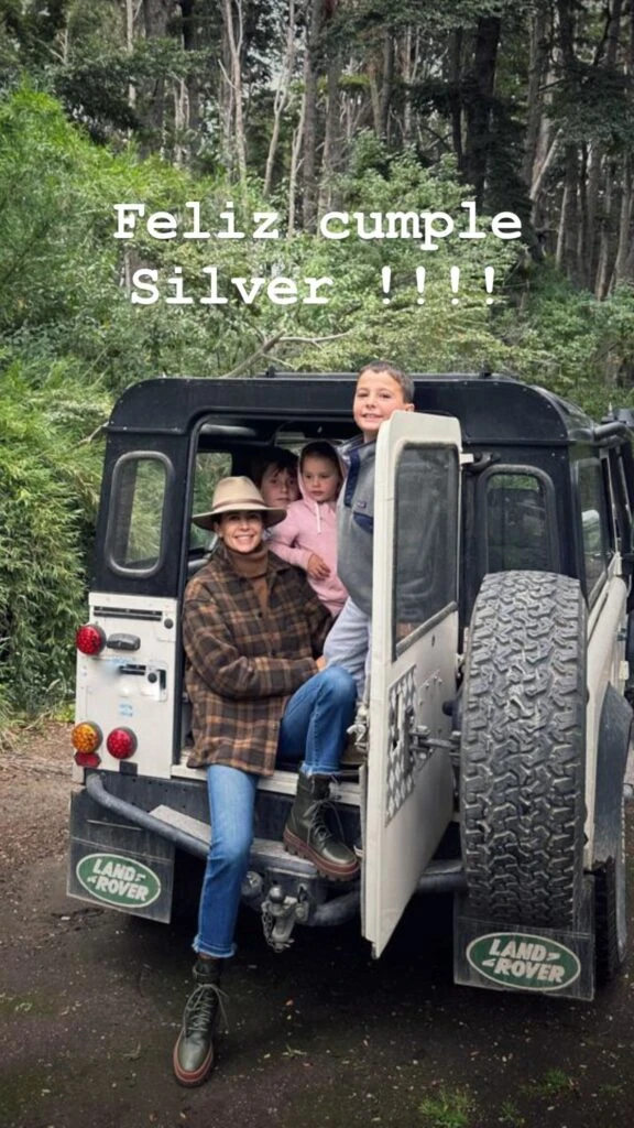 Juliana Awada saludó a su ahijado Silver en su cumpleaños