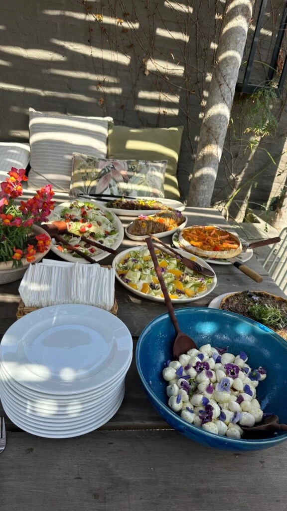 Juliana Awada en Corazonada de Areco, el restó de Christian Petersen en Areco