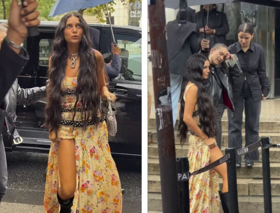 Zaira Nara causó impacto en París con un look hippie chic soñado