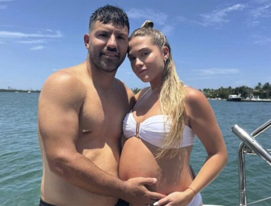 El Kun Agüero y Sofía Calzetti fueron padres: nació Olivia