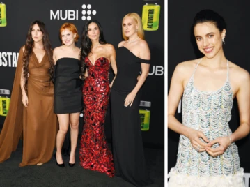 Vidriera: de Demi Moore y sus hijas a Margaret Qualley, los famosos en el estreno de "La sustancia"