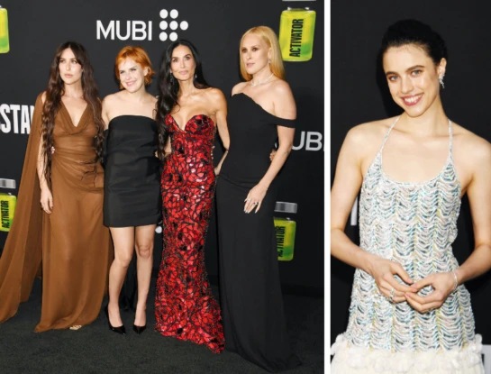 Vidriera: de Demi Moore y sus hijas a Margaret Qualley, los famosos en el estreno de "La sustancia"