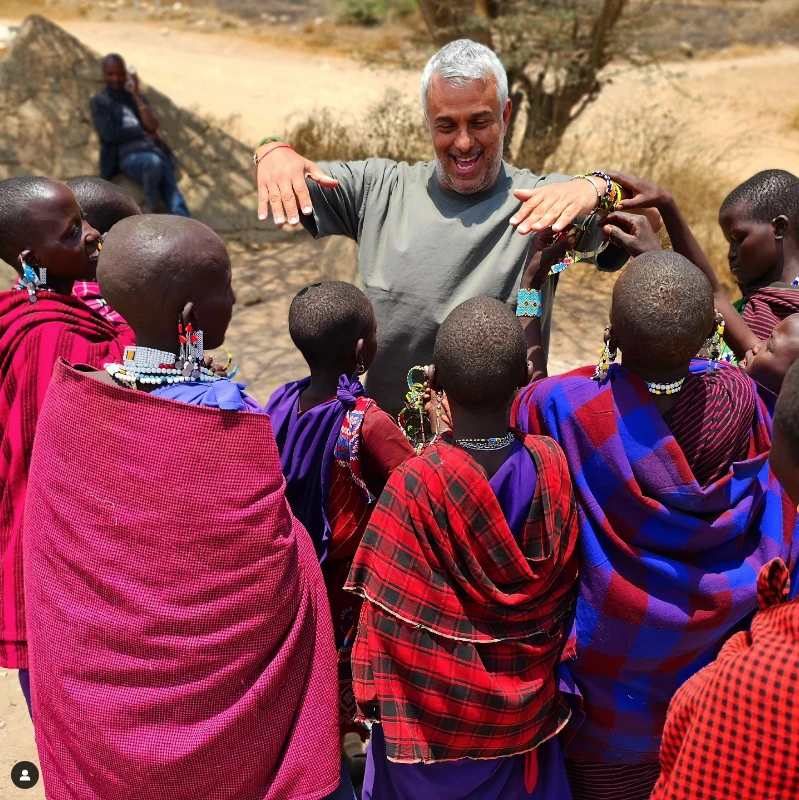 Mario Massaccesi compartió fotos de su viaje exótico a África