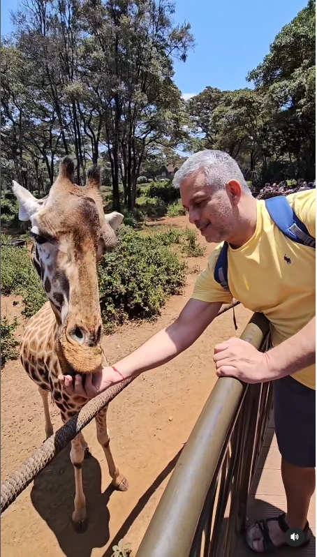 Mario Massaccesi compartió fotos de su viaje exótico a África