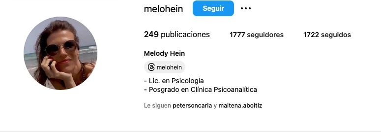 Quién es Melody Hein, la pareja de Christophe