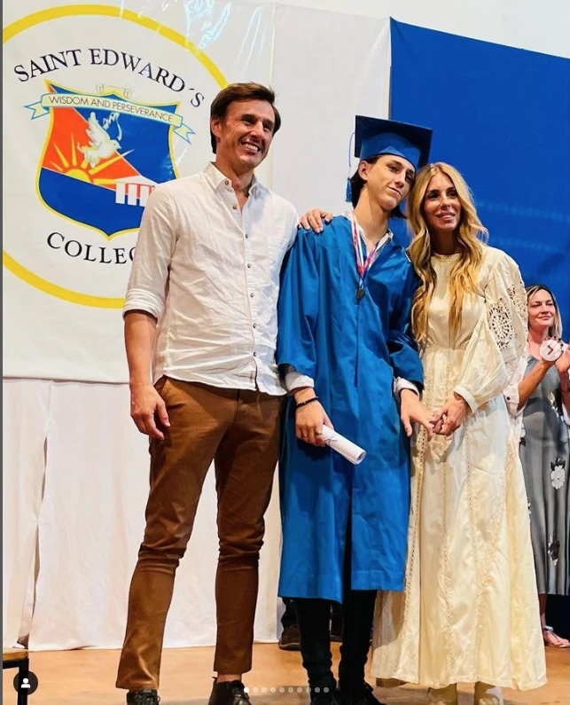 Milagros Brito y su familia