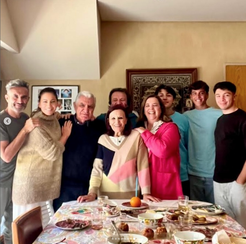 Karina Mazzocco y su familia